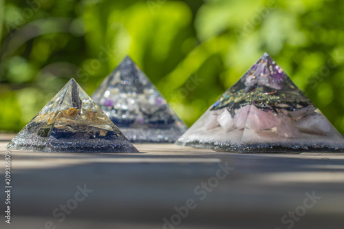 Beautiful Orgone Generator Pyramids  photo