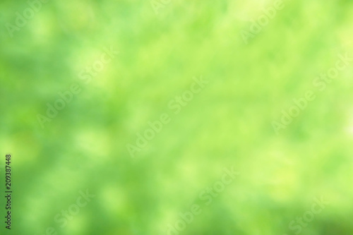 Green blurred background billet for design