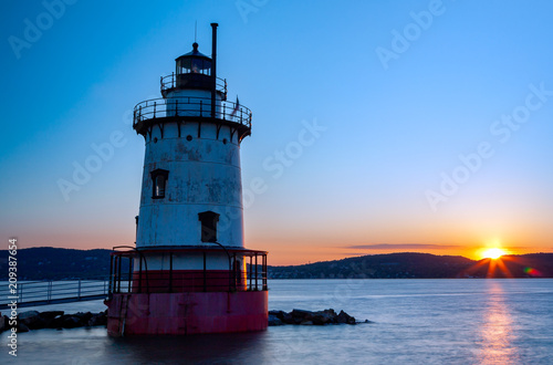 Sleepy Hollow lighthouse at sunset