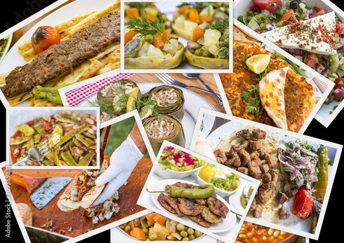 Fototapeta Naklejka Na Ścianę i Meble -  Turkish foods collage