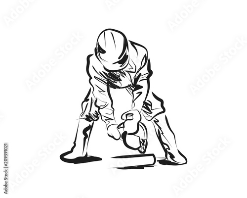 Vector sketch construction worker