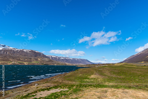 Lake Ljosavatn in North Iceland