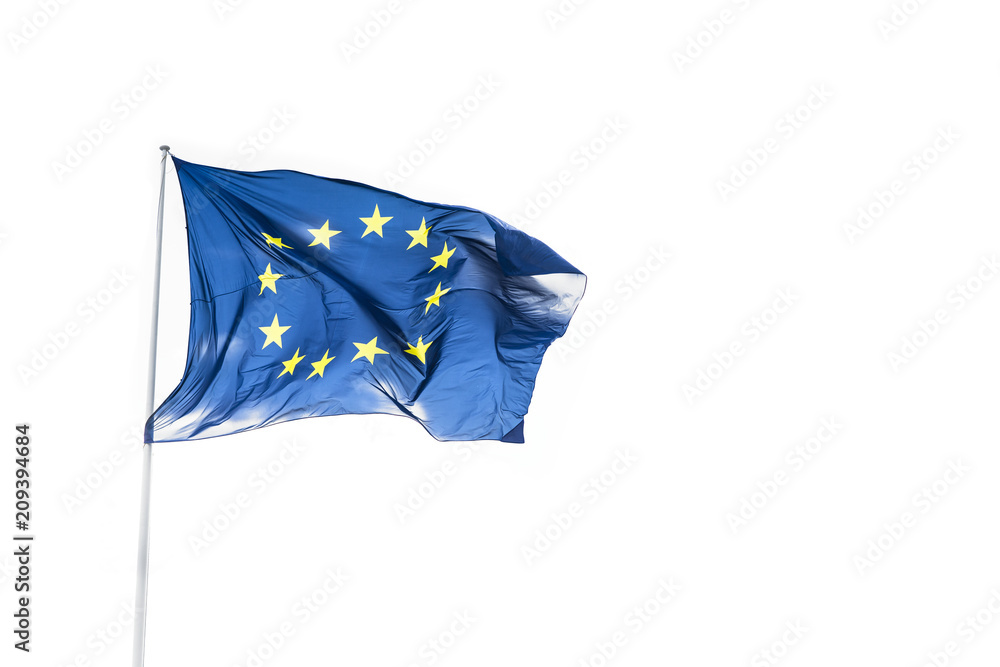 Official Flag of Europe isolated on white. Official Flag of Europe isolated on white.
