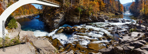 Prut River, Yaremche, Ukraine. photo