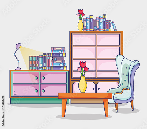 Study room interior
