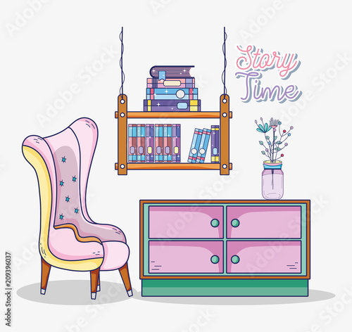 Study room interior