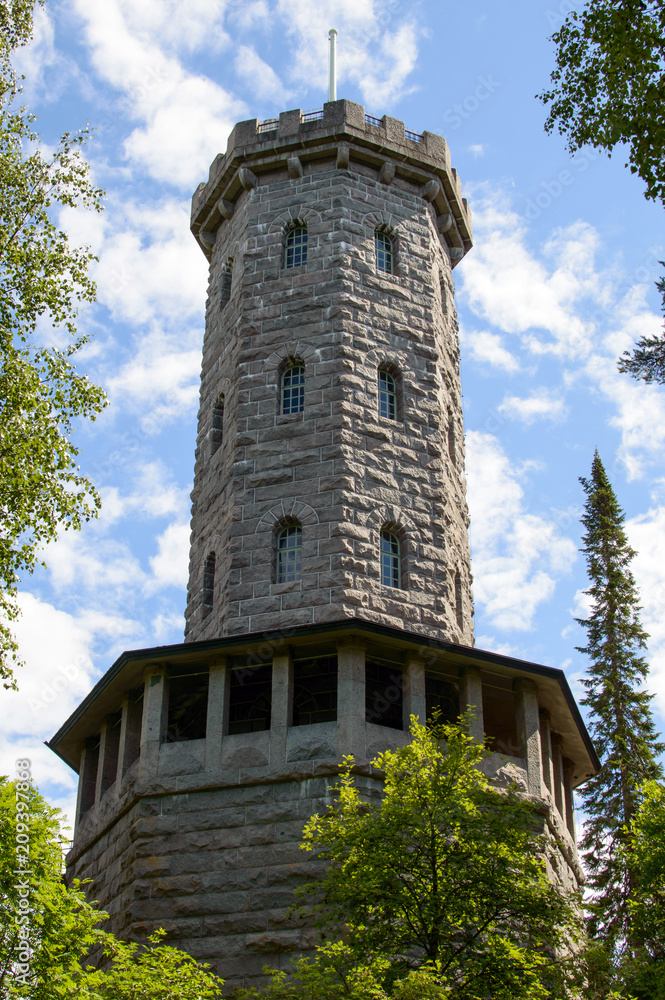 The old stone tower of Aulanko, Finland