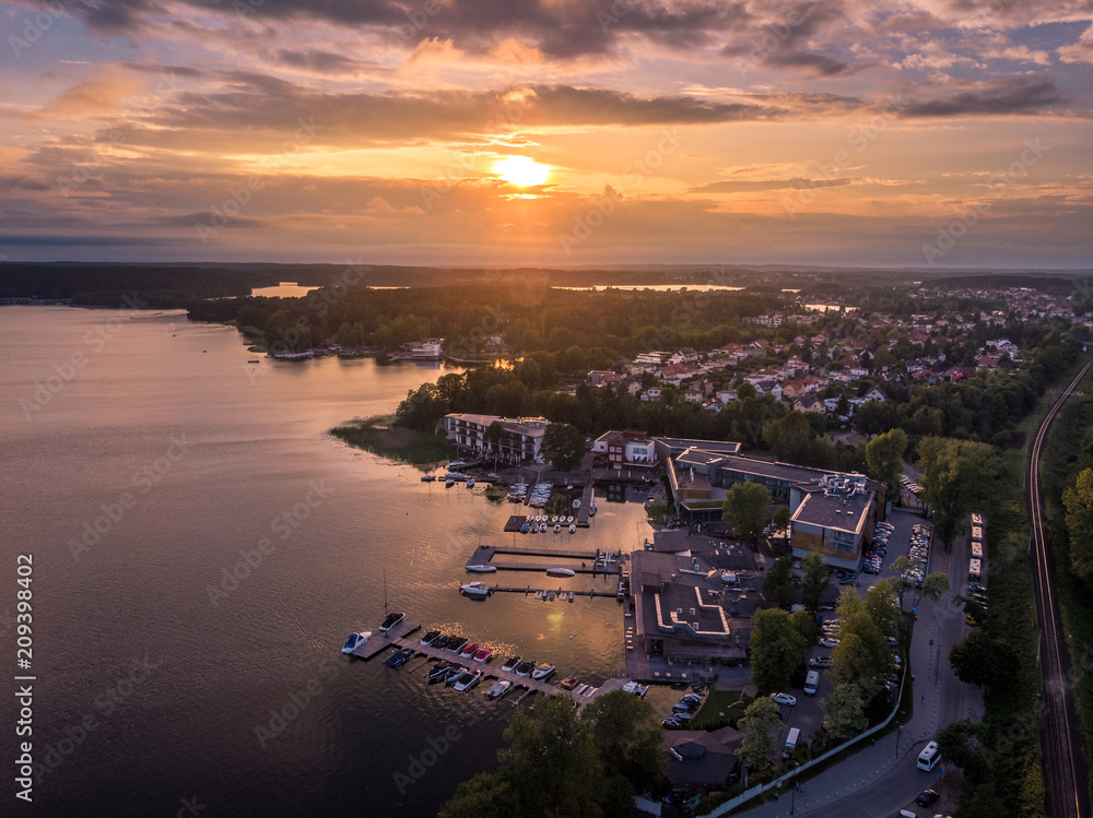 Olsztyn z lotu ptaka