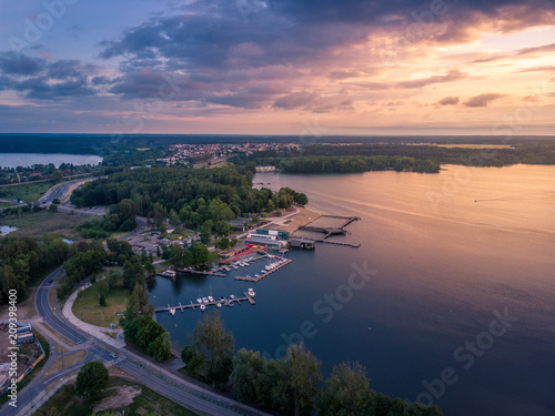 Olsztyn z lotu ptaka