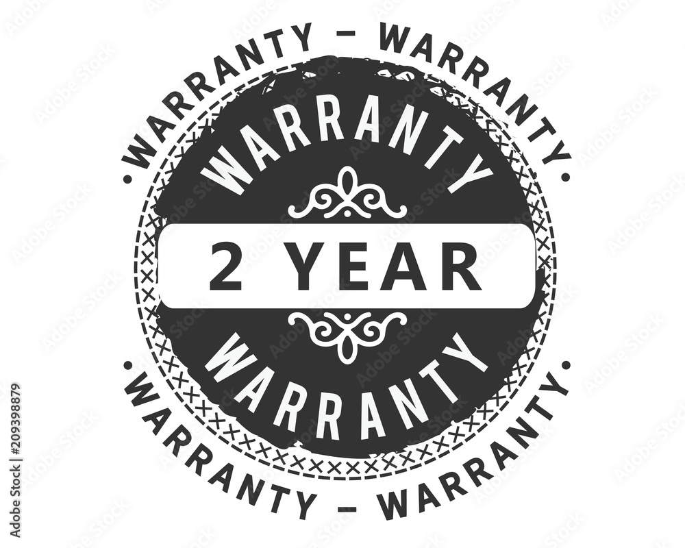 Fototapeta premium 2 years warranty icon stamp guarantee