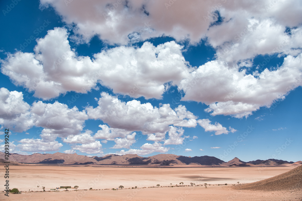 Panorama of Tiras Mountains in Namibia