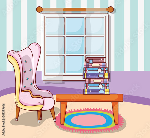 Study room interior
