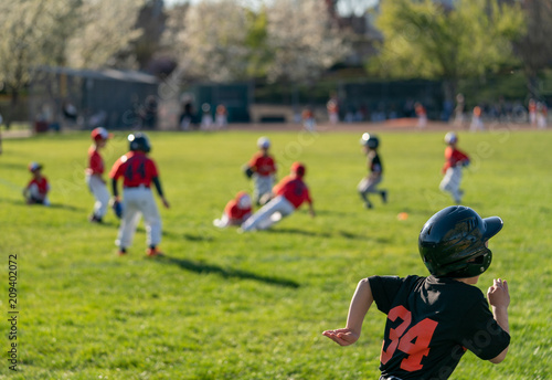 Baseball Game Little league Tee-ball in North California