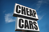 cheap cars sign