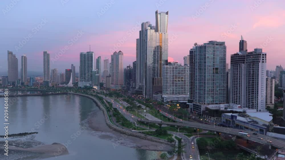 City skyline, Panama City, Panama, Central America City skyline, Panama City, Panama, Central America