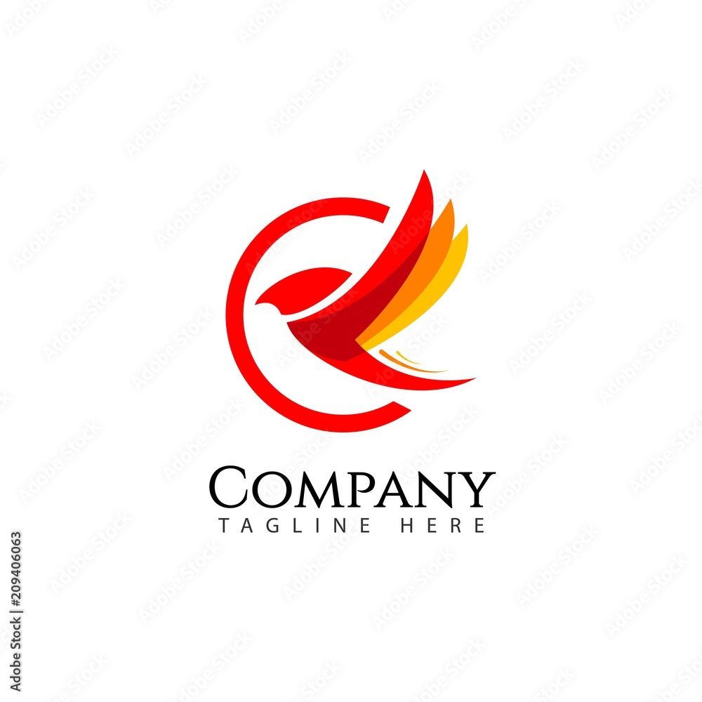 Bird Company Logo Vector Template Design Illustration Bird Company Logo Vector Template Design Illustration
