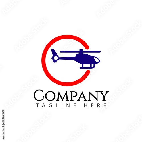 Plane Company Logo Vector Template Design Illustration