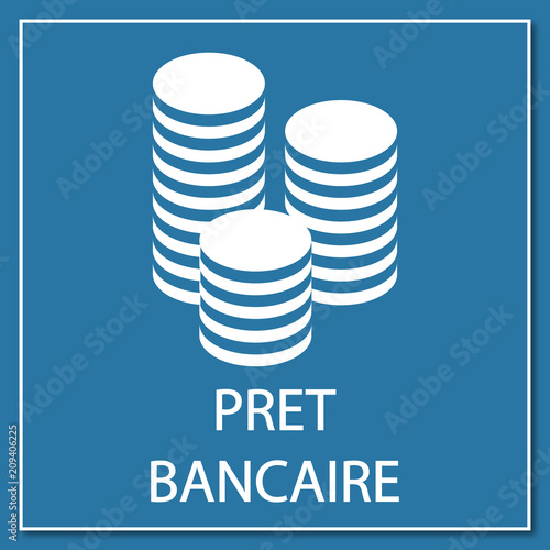 Logo prêt bancaire.