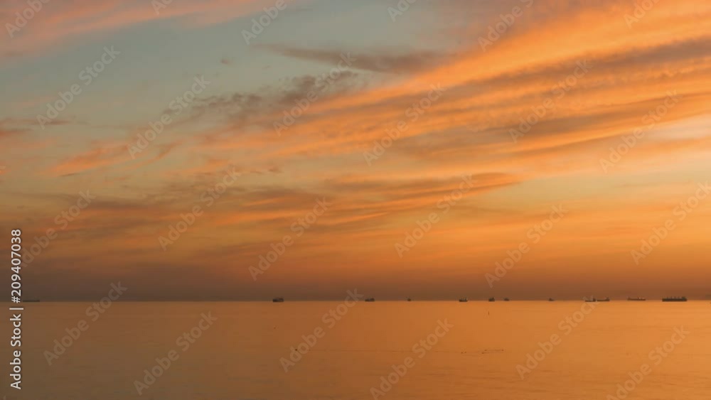 Majestic sunset over beautiful sea. Professional time lapse, no flicker, no birds. Majestic sunset over beautiful sea. Professional time lapse, no flicker, no birds.