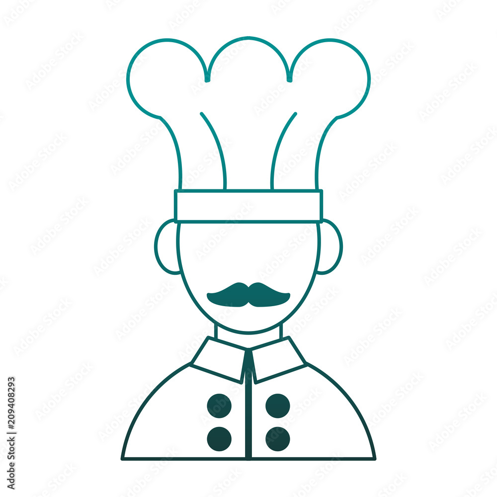 Chef avatar profile vector illustration graphic design Chef avatar profile vector illustration graphic design