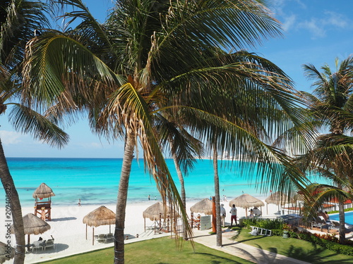 Caribbean sea in Cancun