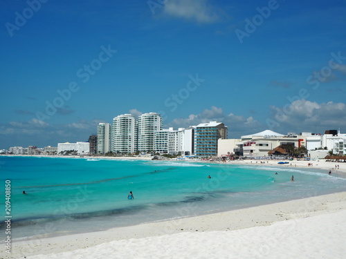 the beach in Cancun