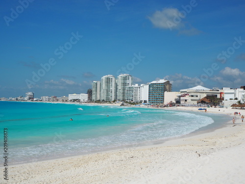 the beach in Cancun