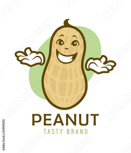 Cartoon peanut character