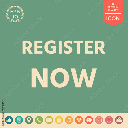 Register now button