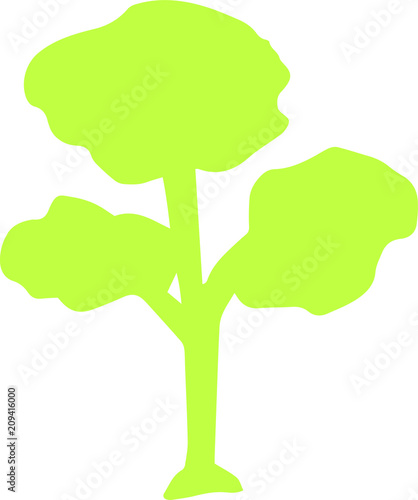 Green Tree silhouette
