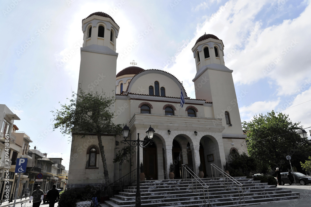 Große Minas Kirche, erbaut 1862 bis 1895, Iraklion, Heraklion, Kreta, Griechenland. Europa
