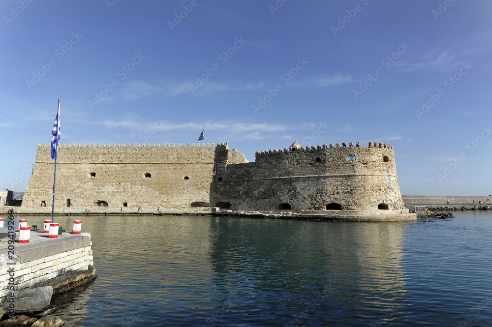 Festung Koules oder Festung Rocca al Mare, Iraklion, Heraklion, Kreta, Griechenland. Europa