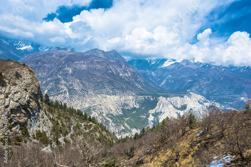 Beautiful mountain landscape in the Himalayas, Nepal.