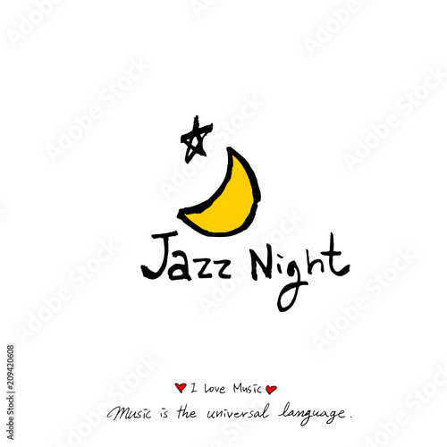 음악회 포스터 / 손으로 그린 음악 일러스트