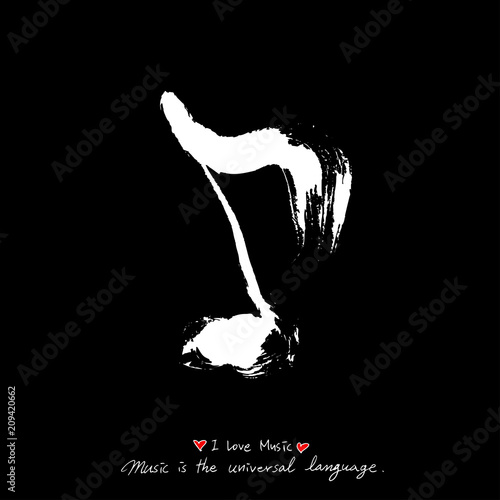 음악회 포스터 / 손으로 그린 음악 일러스트