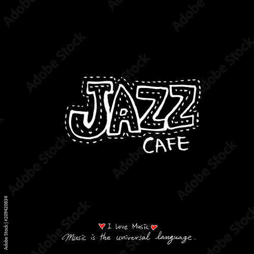 음악회 포스터 / 손으로 그린 음악 일러스트