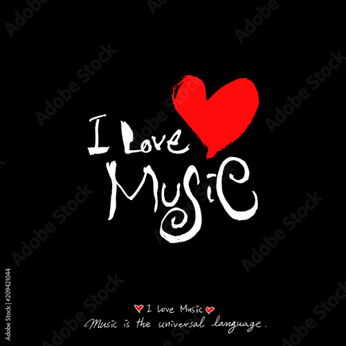 음악회 포스터 / 손으로 그린 음악 일러스트