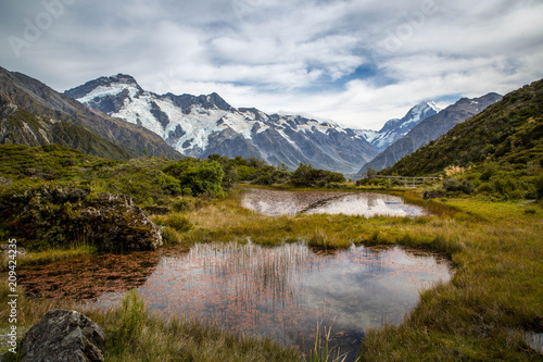 Red Tarns at Mt Cook National Park New Zealand