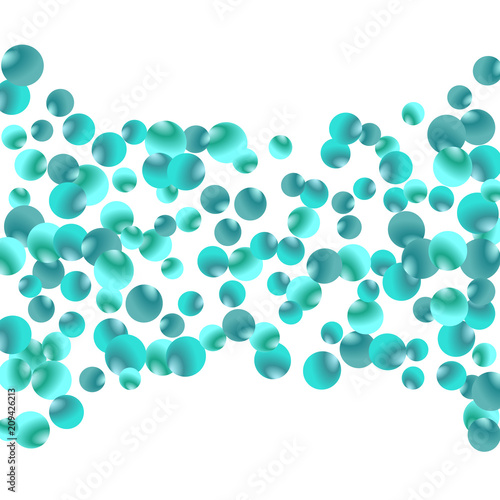 Modern background with bubbles. Cute Pattern for Postcard, Print, Banner or Poster. Vector Texture in Trendy Style