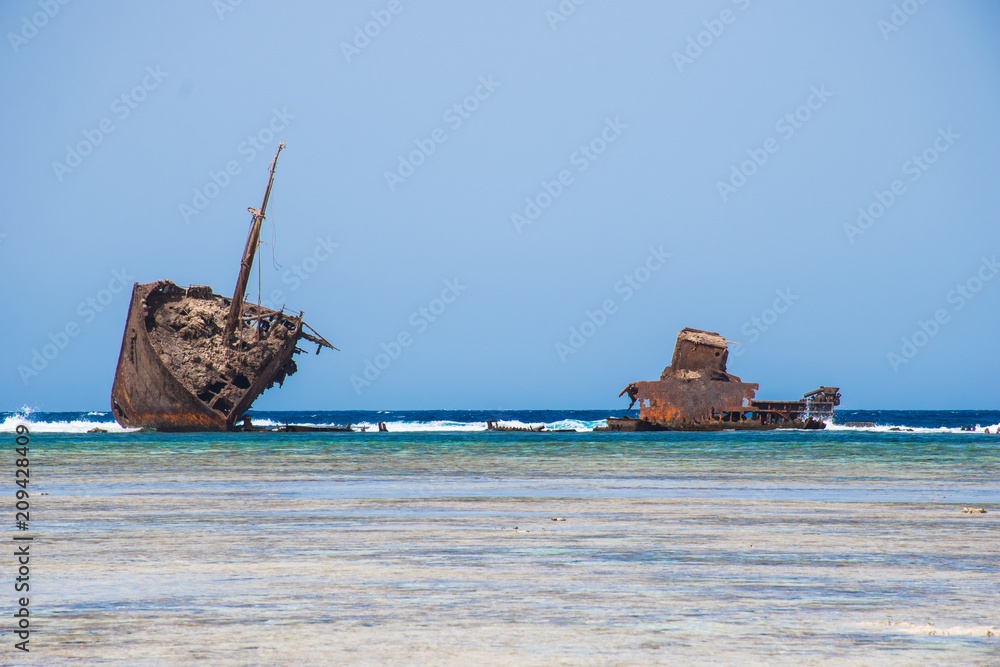 shipwreck in sinai