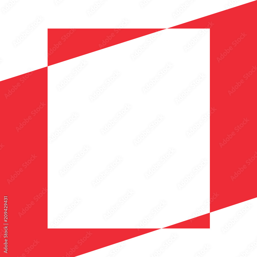 white and red geometric template- vector illustration white and red geometric template- vector illustration