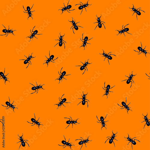 ants watercolour pattern © NATALIIA TOSUN