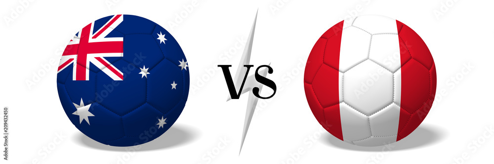 Soccer championship - Australia vs Peru Soccer championship - Australia vs Peru