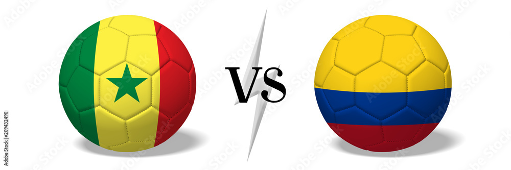 Soccer championship - Senegal vs Colombia Soccer championship - Senegal vs Colombia