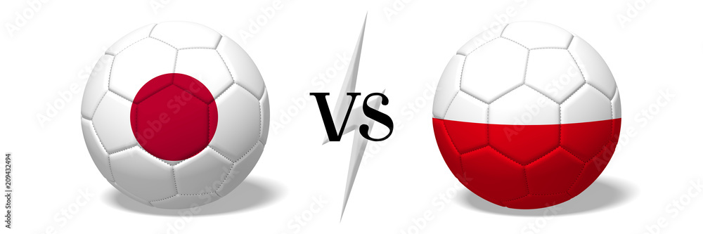 Soccer championship - Japan vs Poland