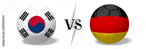 Soccer championship - South Korea vs Germany