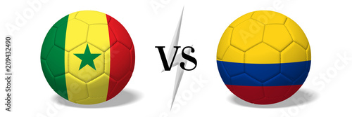 Soccer championship - Senegal vs Colombia