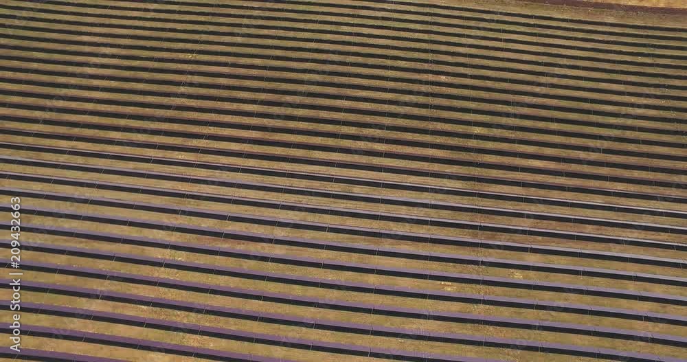aerial view of solar station on agriculture, solar power plants, solar panels farm drone shooting. The best kind of renewable energy. aerial view of solar station on agriculture, solar power plants, solar panels farm drone shooting. The best kind of renewable energy.