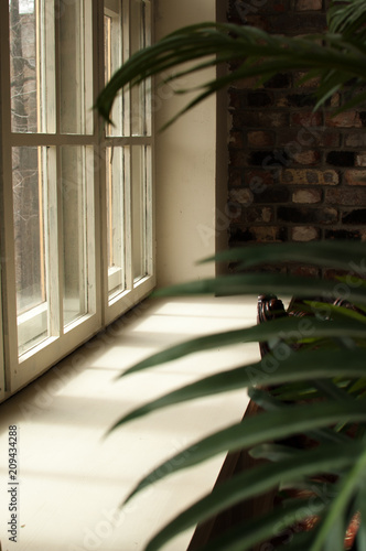 Fotografie beautiful light in the interior, light bulbs illuminate the apartment