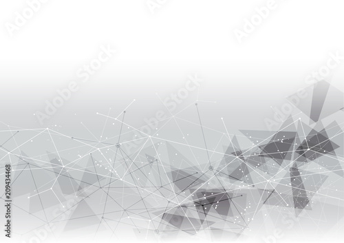 background abstract polygon data technology communication vector design illustration